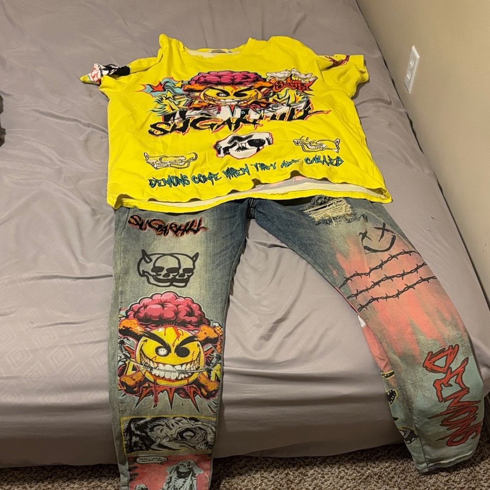 Men's Graphic outfit- Multicolor